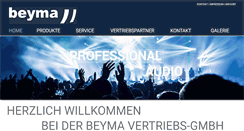 Desktop Screenshot of beyma.de